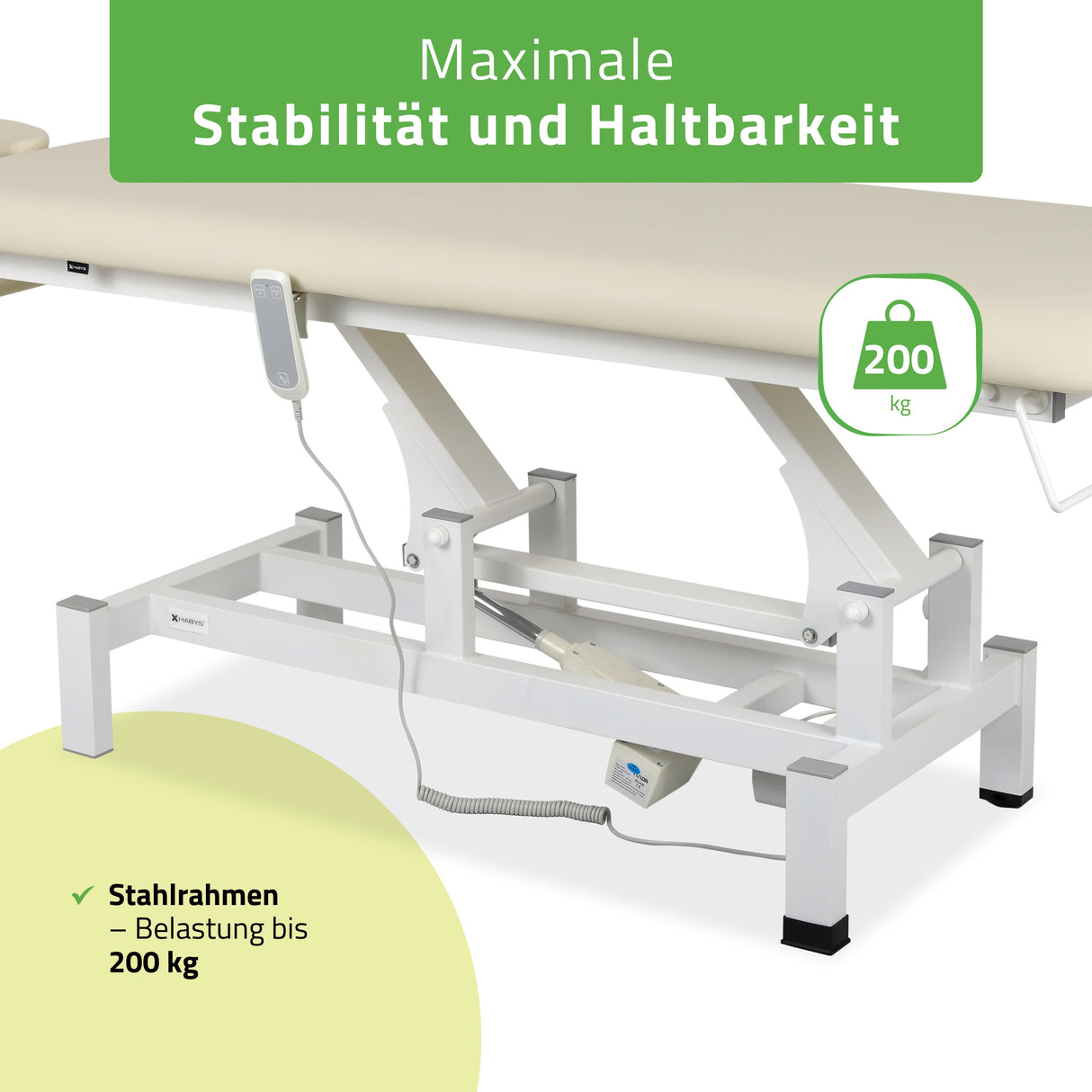 Massageliege Elektrisch Fortis 1 | 1-Segmente | Handfernbedienung | 3 Jahre Garantie