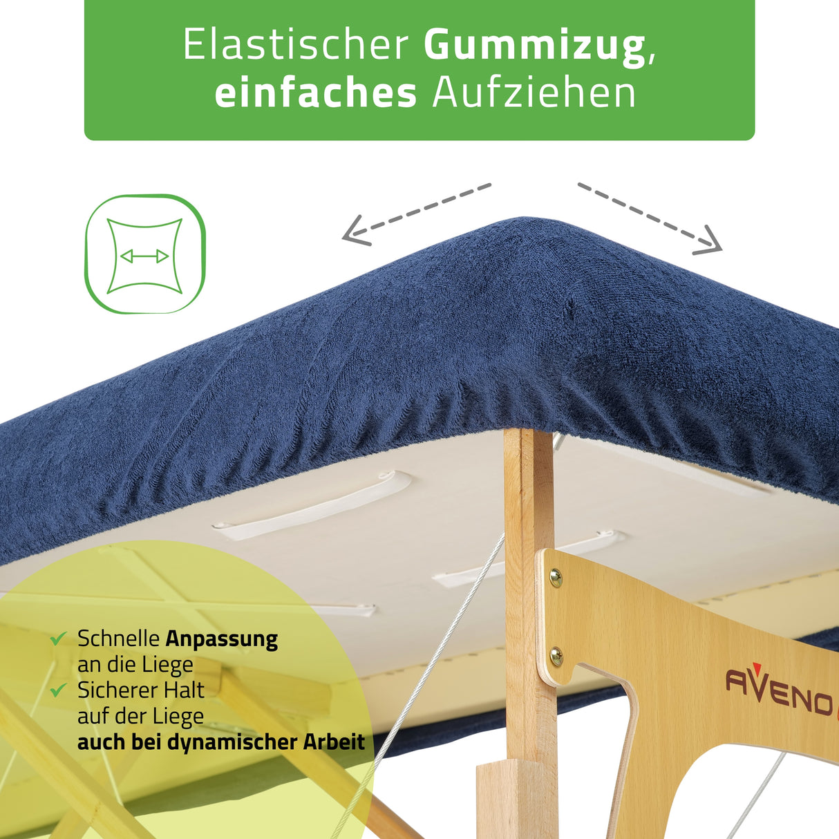 Set | Einteiliges Frottee Spannlaken für klappbare Massageliegen 60/165 | + Frottee-Bezug für die Kopfstütze