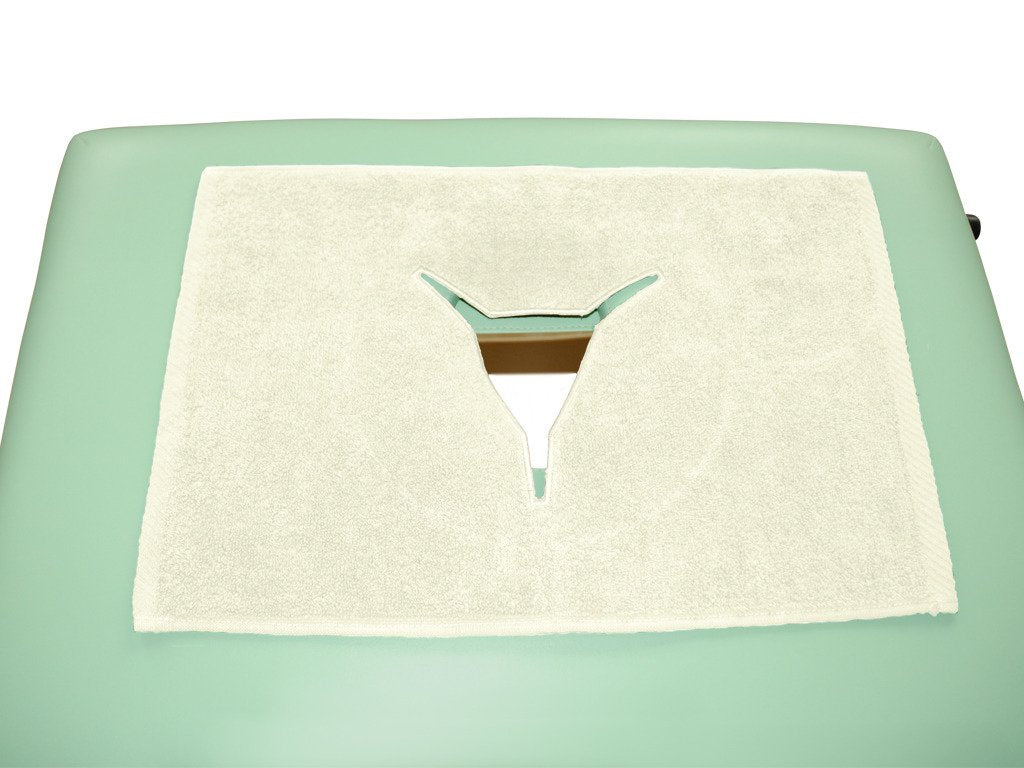 Frottee-Bezug für den Gesichtsausschnitt der Massageliege