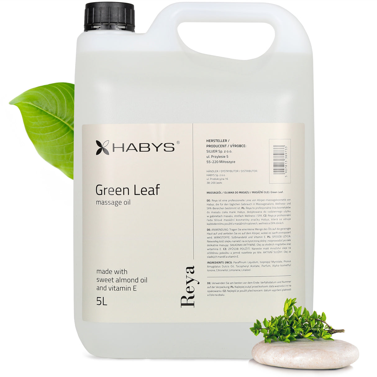 Massageolie Reya Green Leaf Habys
