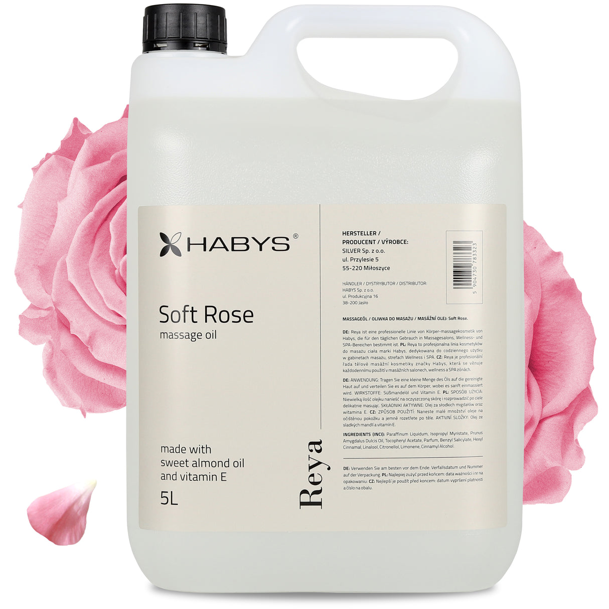 Massageolie Reya Soft Rose Habys