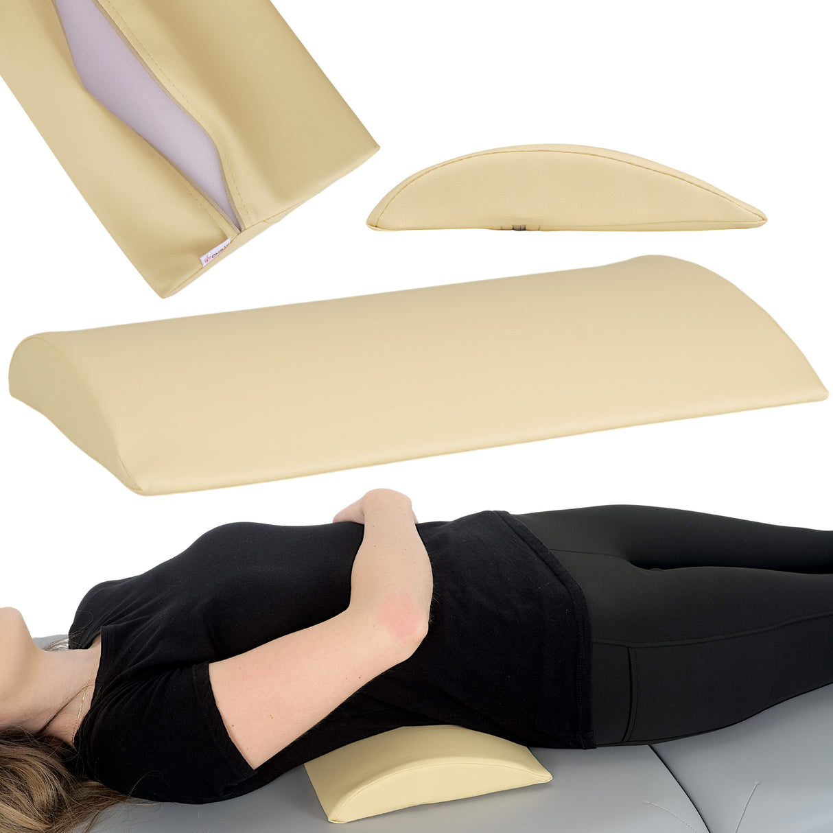 Lendenkussen Halve Rol 40x25x5 | Comfy Base