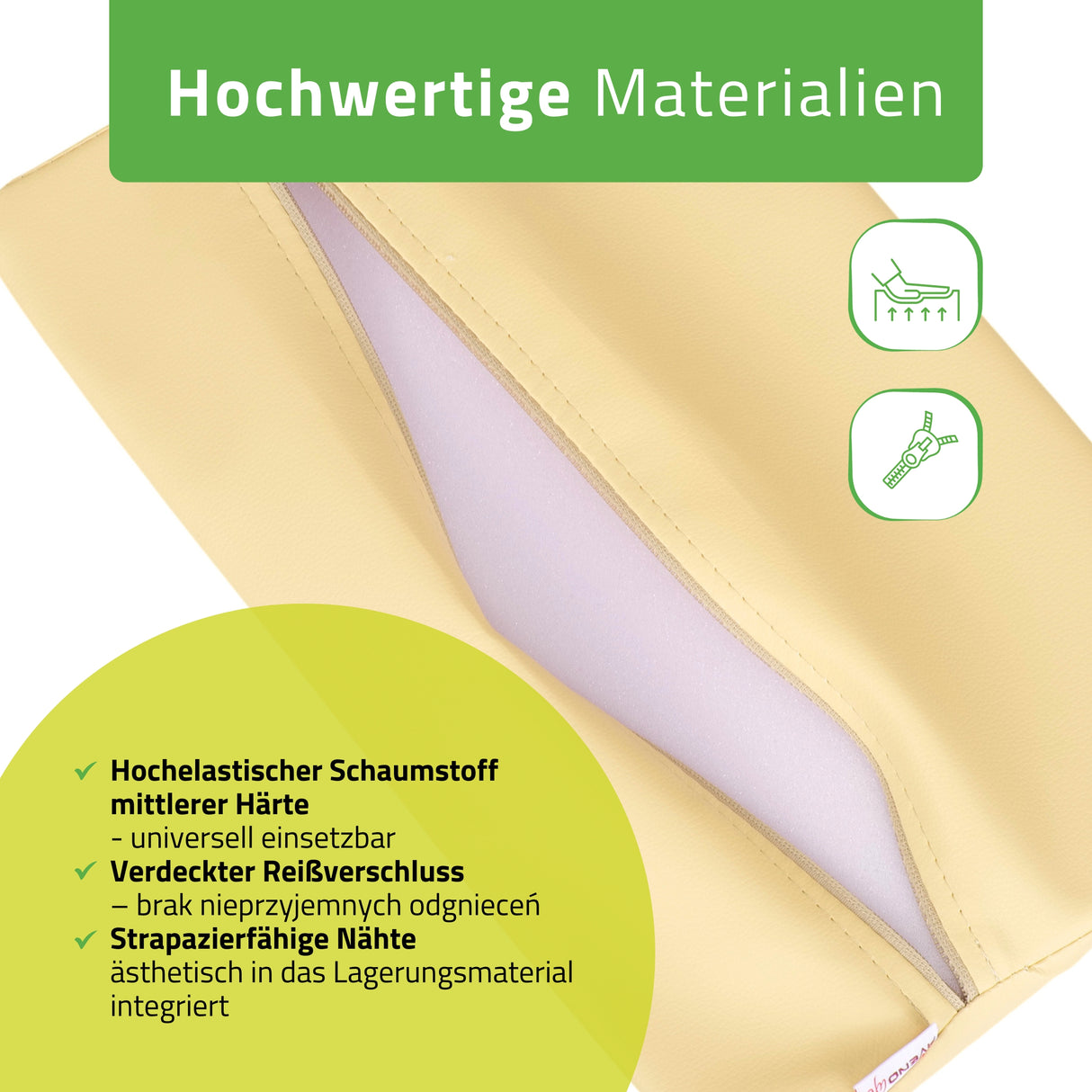 Lendenkussen Halve Rol 40x25x5 | Comfy Base