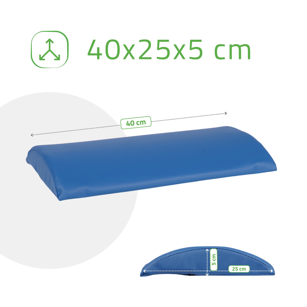 Lendenkussen Halve Rol 40x25x5 | Comfy Base