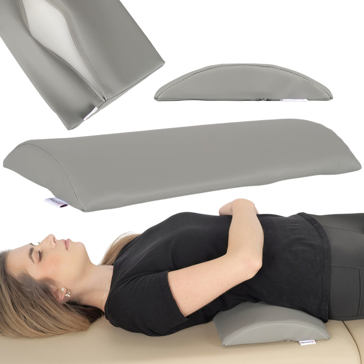 Lendenkussen Halve Rol 40x25x5 | Comfy Base