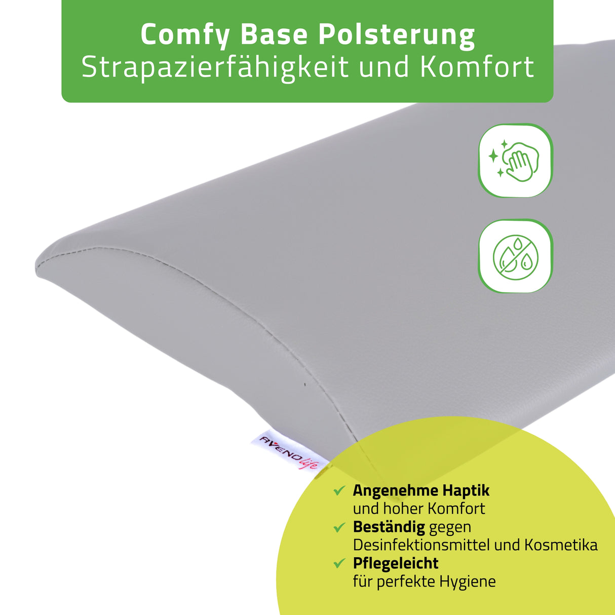 Lendenkussen Halve Rol 40x25x5 | Comfy Base