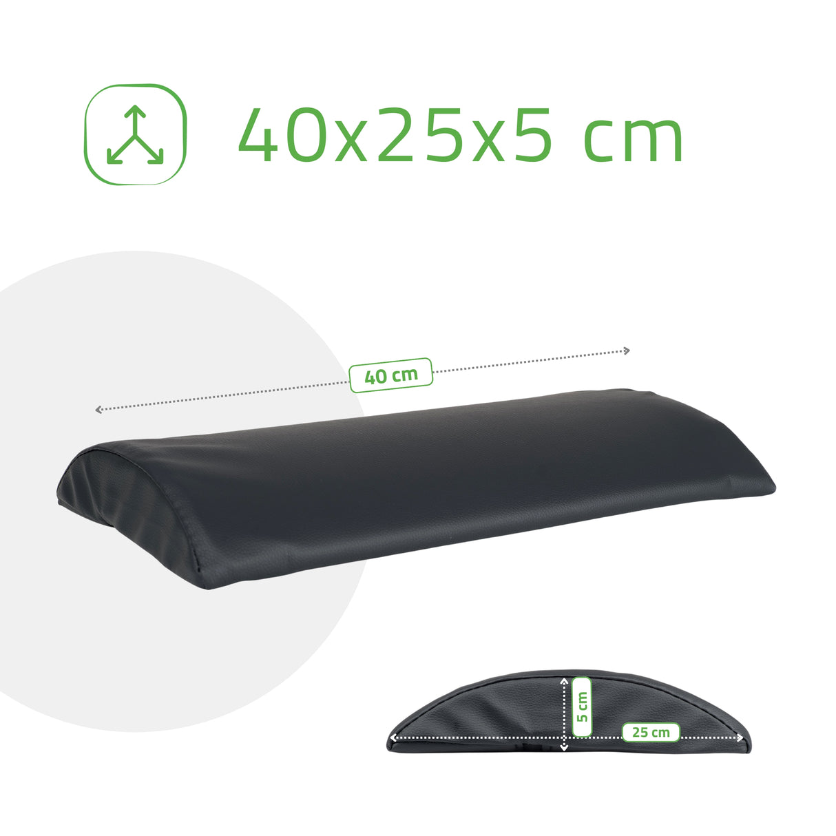 Lendenkussen Halve Rol 40x25x5 | Comfy Base