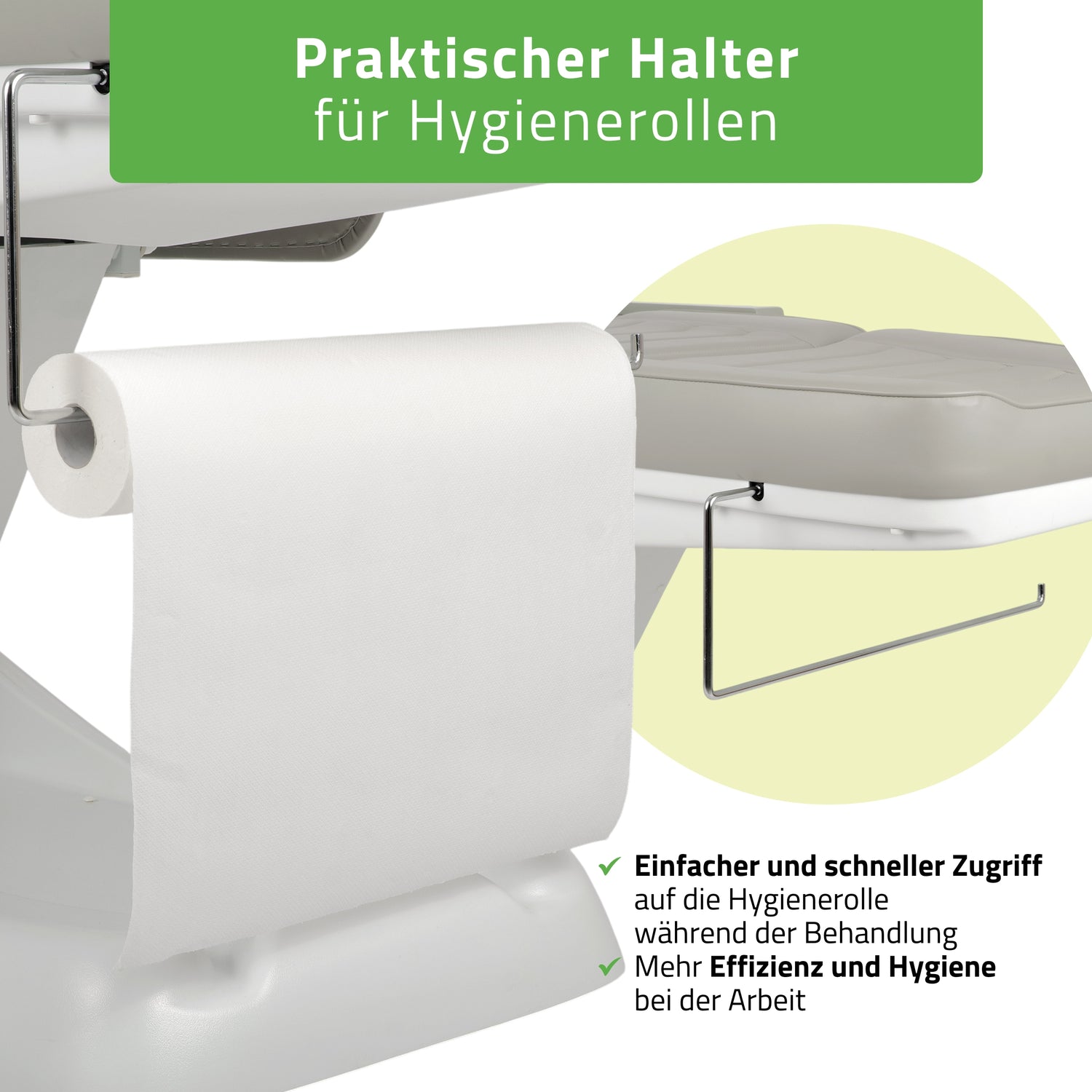 Kosmetikliege Elektrisch | Leo PRO 4 | Kosmetiksessel mit elektrischer Verstellung | Handfernbedienung