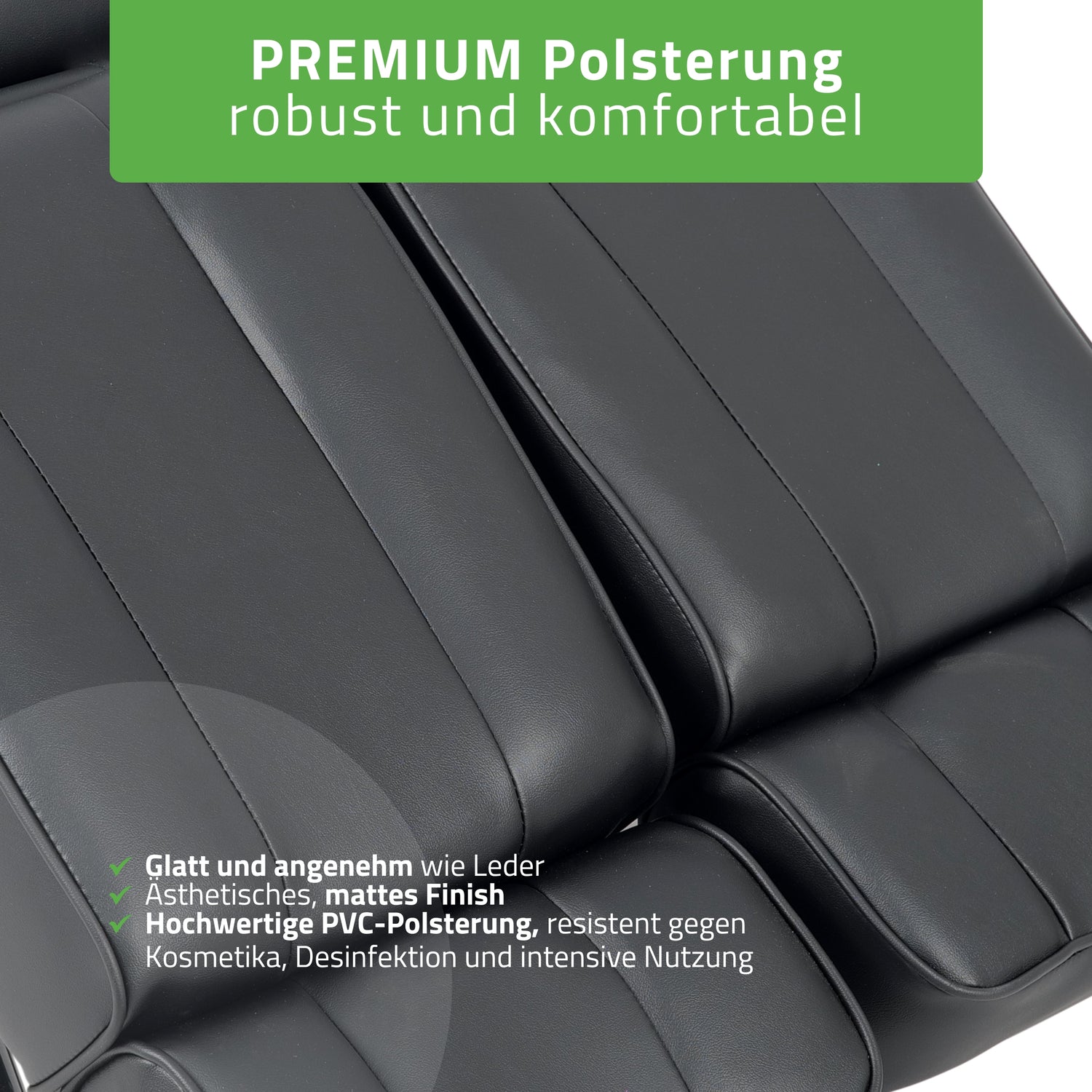 Kosmetikliege Max Hydraulisch | Pneumatische Verstellung | Massageliege