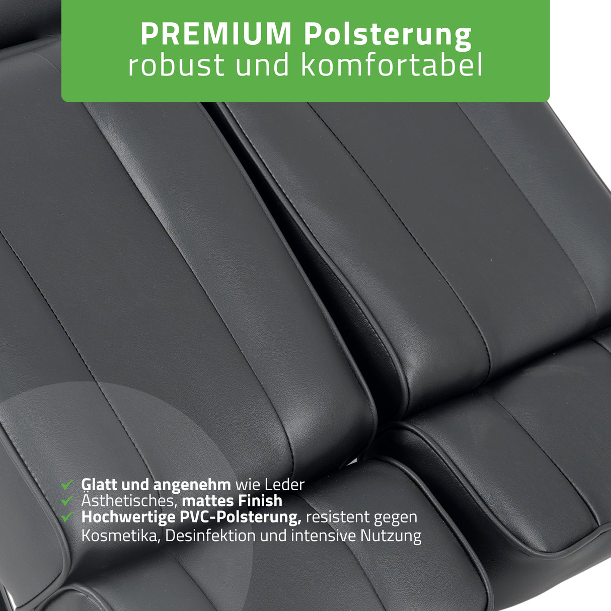 Kosmetikliege Max Hydraulisch | Pneumatische Verstellung | Massageliege