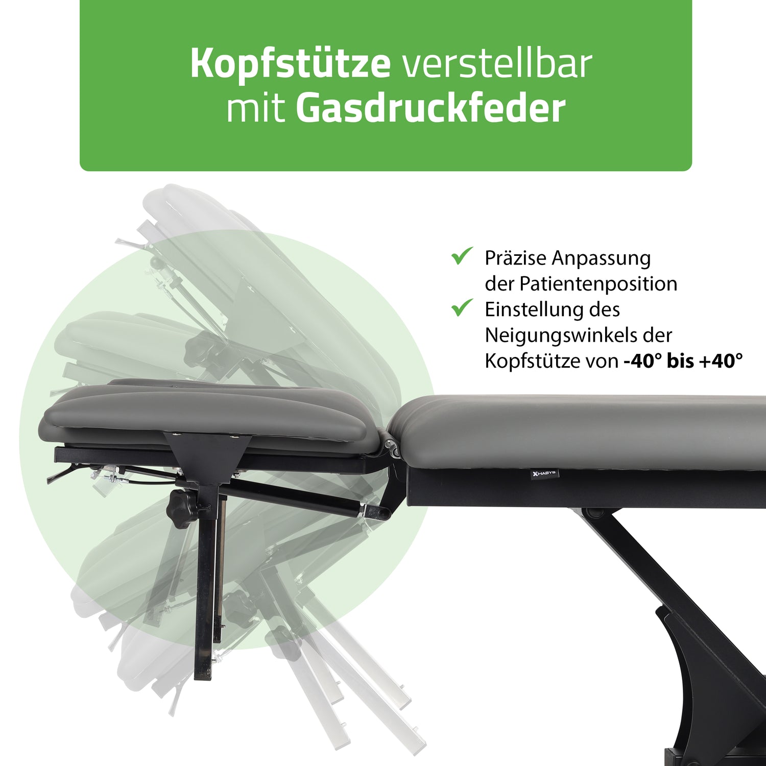 Massageliege Elektrisch Fortis 2 Ergo | 2-Segmente | Handfernbedienung Steuerrahmen | 3 Jahre Garantie