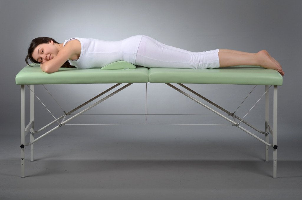 Lenden-Halbrolle für Massage | 40x25x5 | Polsterung Vinyl Flex