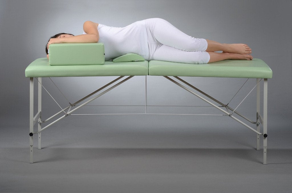 Lenden-Halbrolle für Massage | 40x25x5 | Polsterung Vinyl Flex