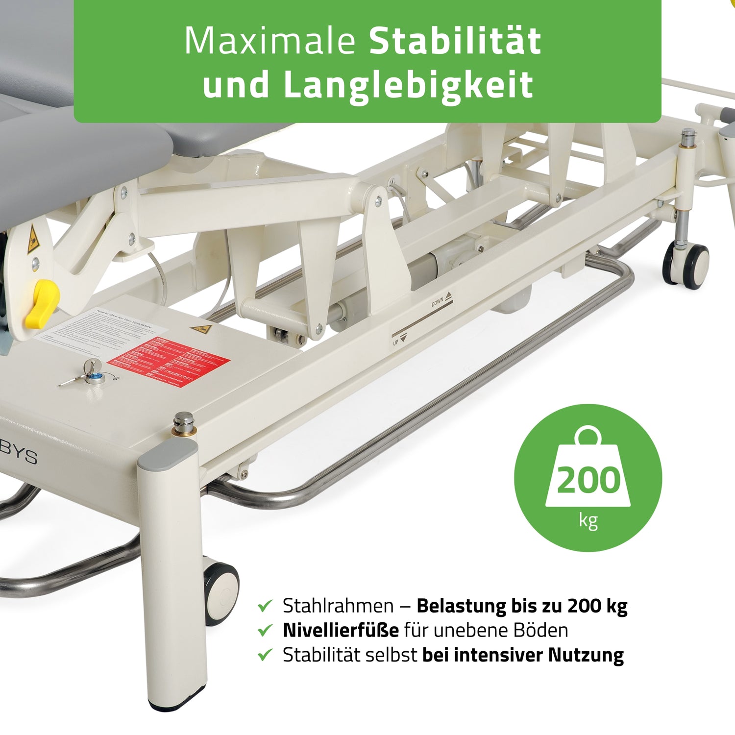 Therapieliege Elektrisch Proxima X7 | 7-Segmente | Steuerrahmen | 3 Jahre Garantie