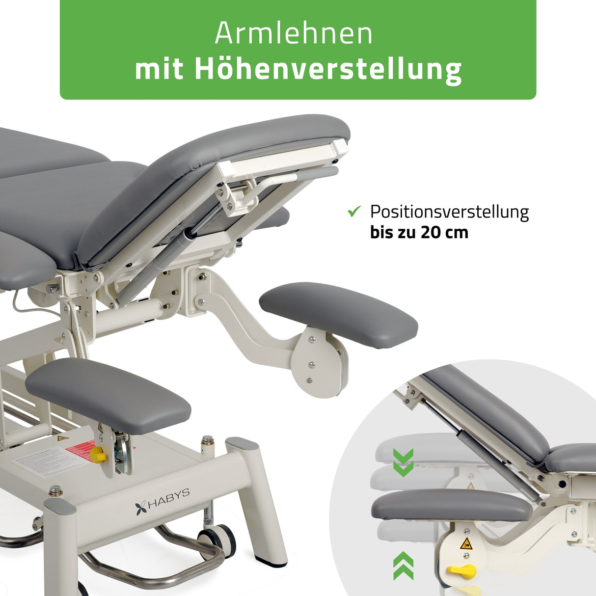 Therapieliege Elektrisch Proxima X7 | 7-Segmente | Steuerrahmen | 3 Jahre Garantie
