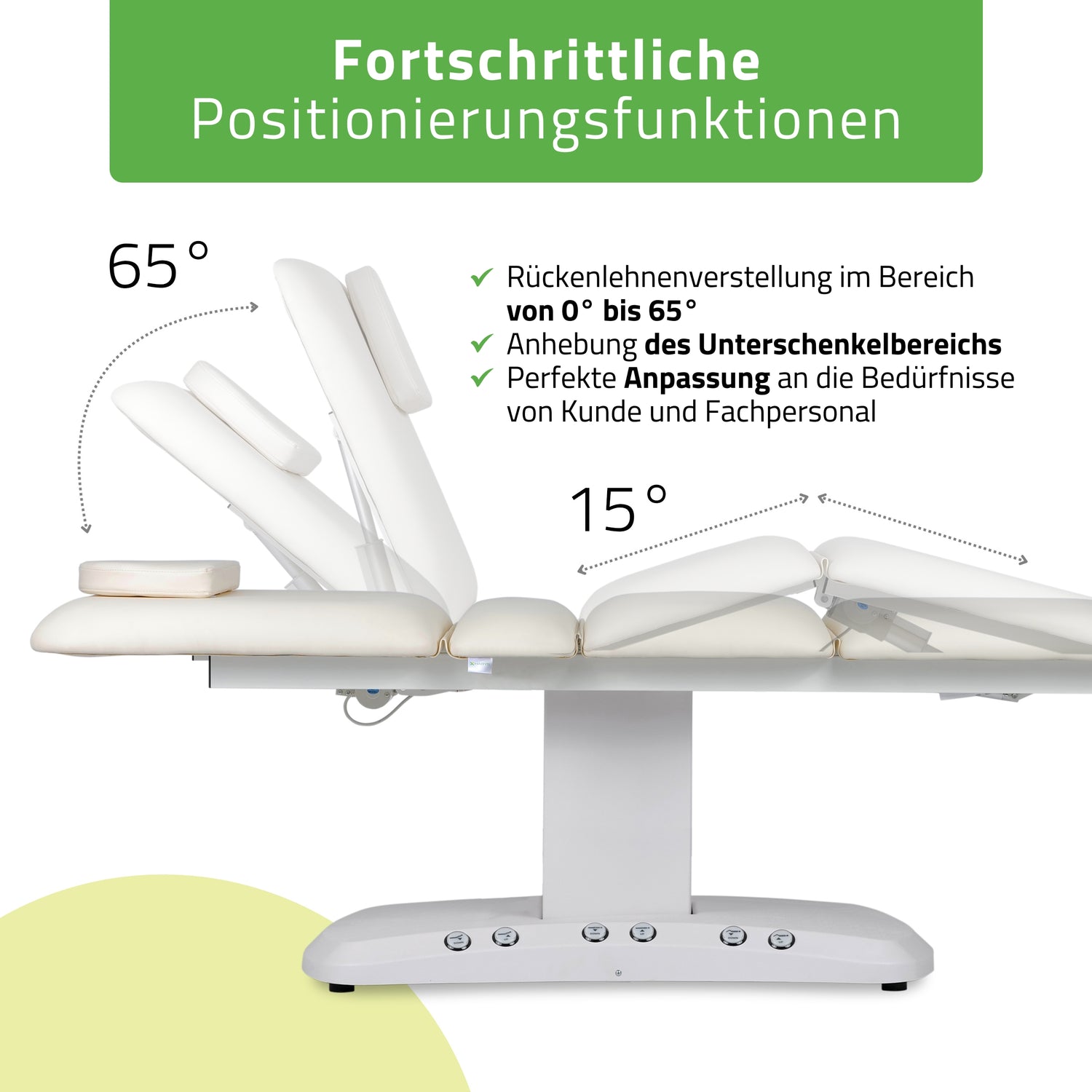 Kosmetikliege Elektrisch mit Heizung | Serenity PRO 4 | für Massage und SPA Anwendungen