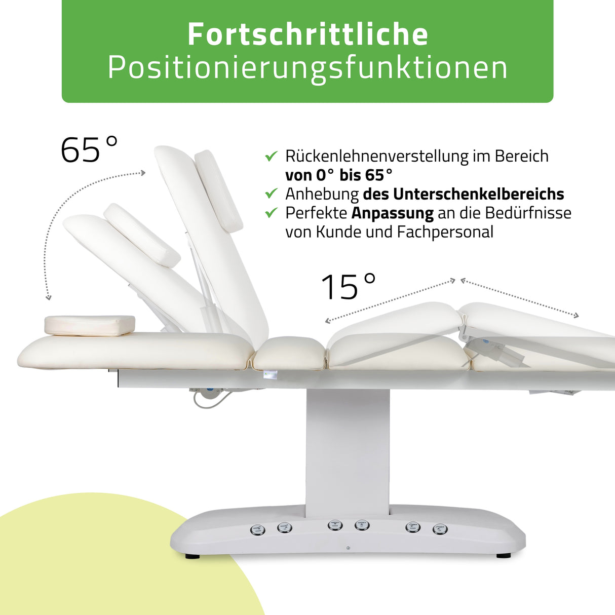 Kosmetikliege Elektrisch mit Heizung | Serenity PRO 4 | für Massage und SPA Anwendungen