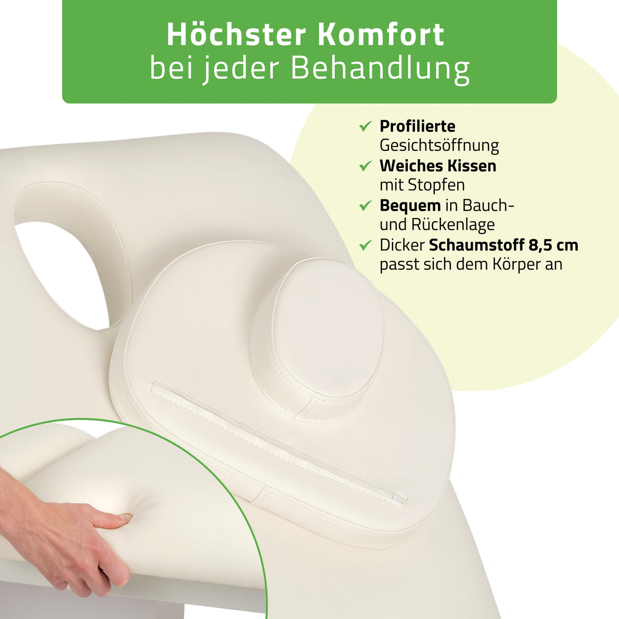 Kosmetikliege Elektrisch mit Heizung | Serenity PRO 4 | für Massage und SPA Anwendungen
