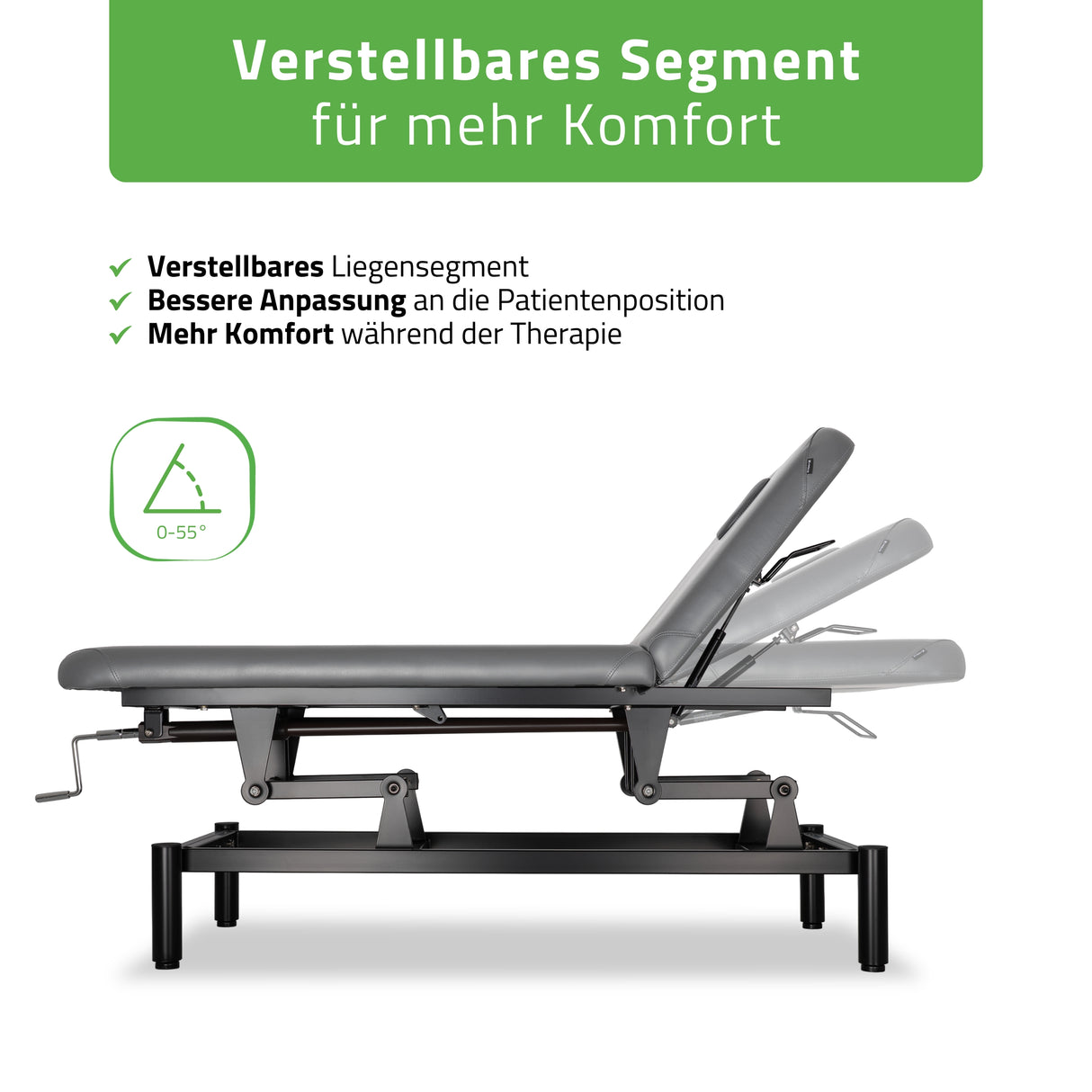 Stationäre Massageliege Vigo 2 | mit Kurbelverstellung