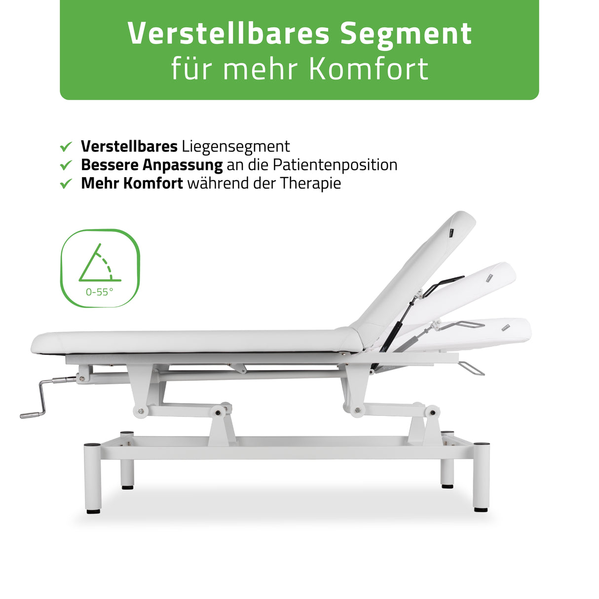 Stationäre Massageliege Vigo 2 | mit Kurbelverstellung