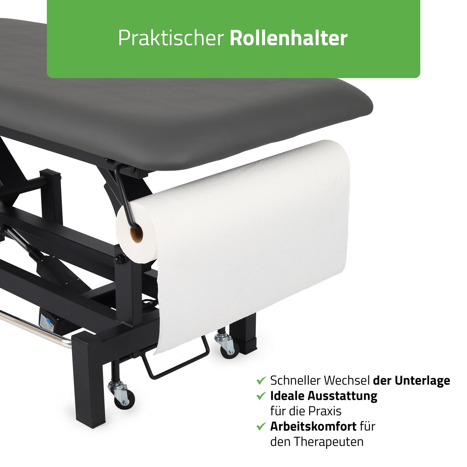 Massageliege Elektrisch Fortis 2 Ergo | 2-Segmente | Handfernbedienung Steuerrahmen | 3 Jahre Garantie