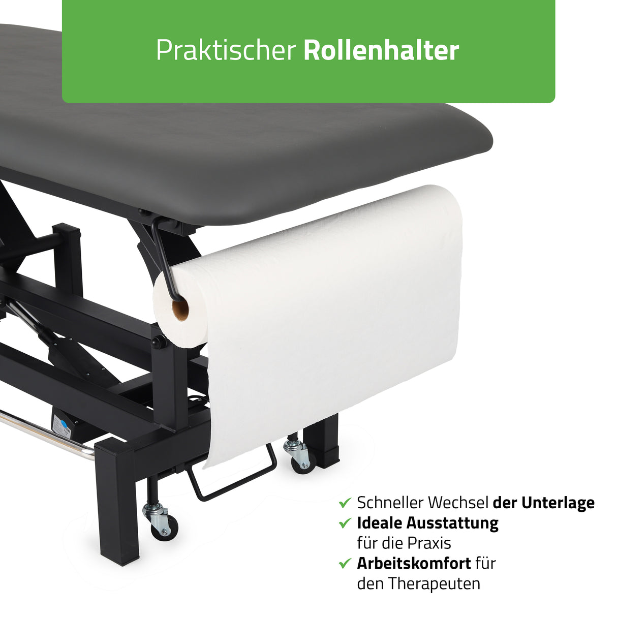 Massageliege Elektrisch Fortis 2 Ergo | 2-Segmente | Handfernbedienung Steuerrahmen | 3 Jahre Garantie