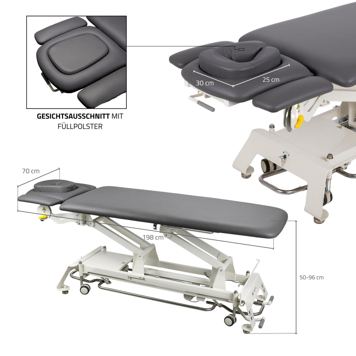 Elektrische Massagetafel Evero V4, 4-Segmenten