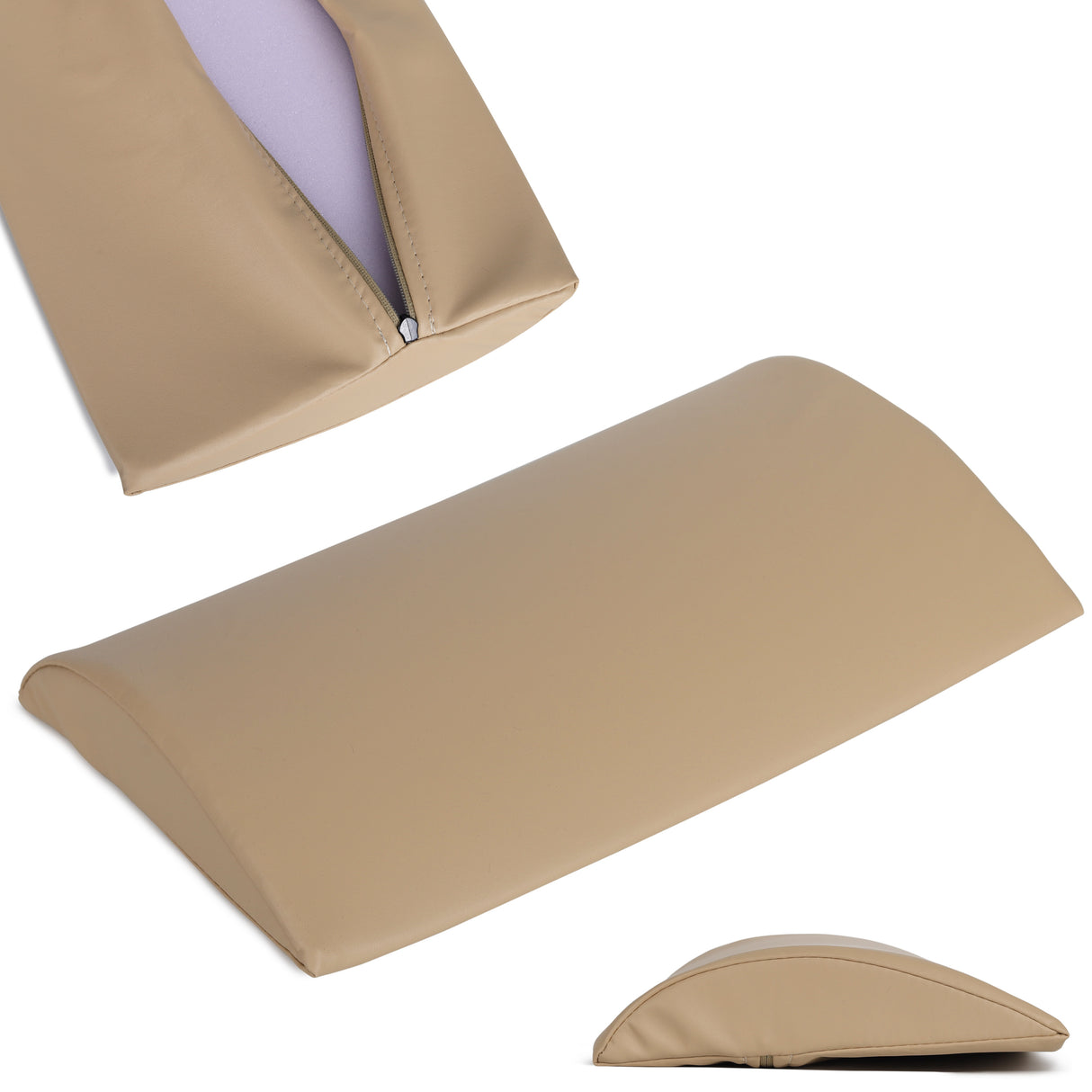 Lenden-Halbrolle für Massage | 40x25x5 | Polsterung Soft Touch