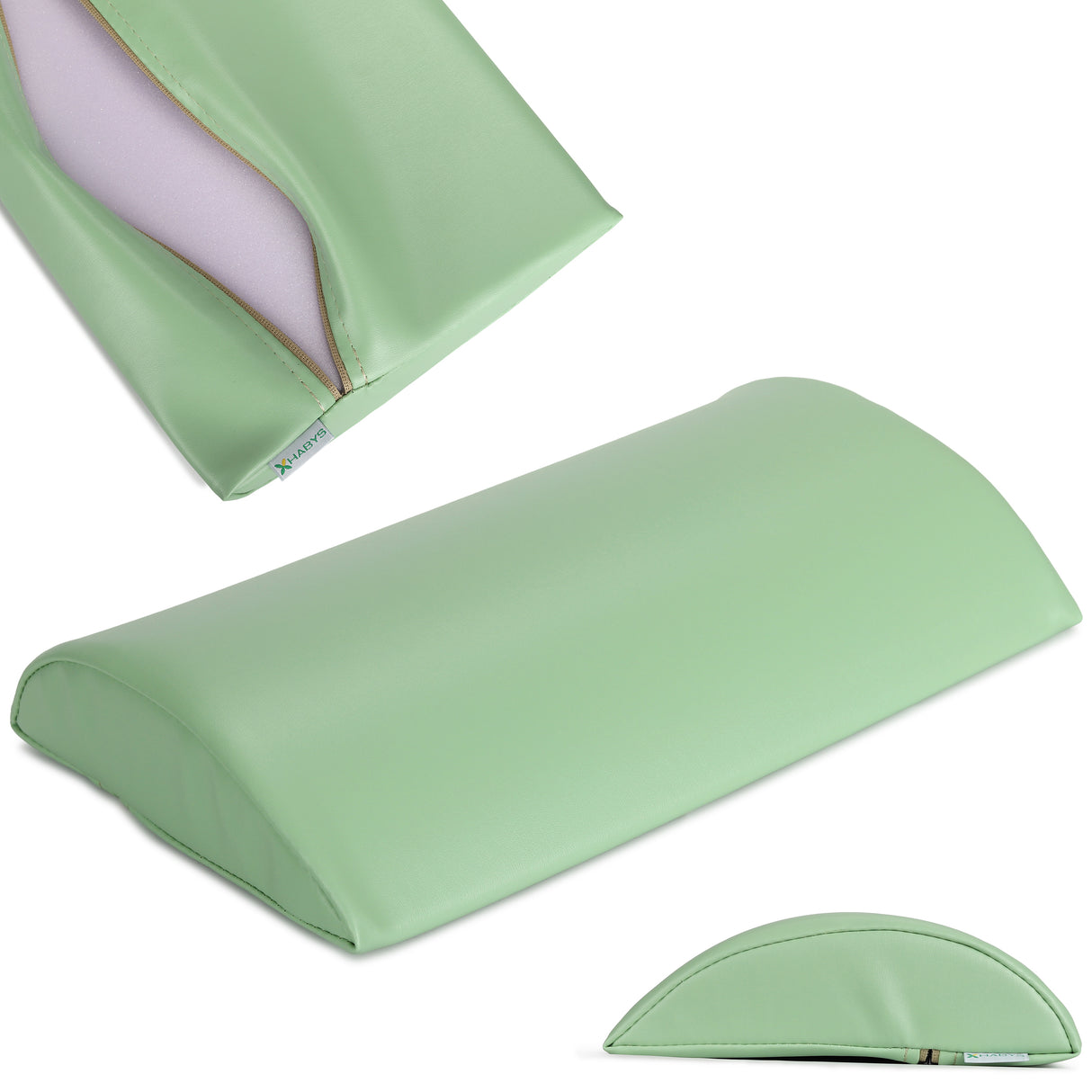 Lenden-Halbrolle für Massage | 40x25x7 | Polsterung Vinyl Flex