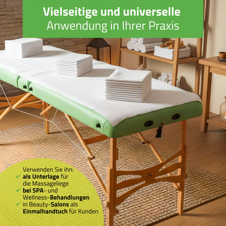 Zellulose-Unterlage | Zellulosehandtuch | 190×70 cm, 50 g/m² | 10 Stück