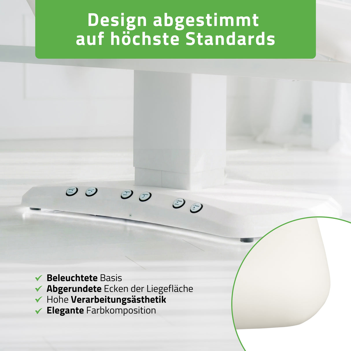 Kosmetikliege Elektrisch mit Heizung | Serenity PRO 4 | für Massage und SPA Anwendungen | 3 Jahre Garantie