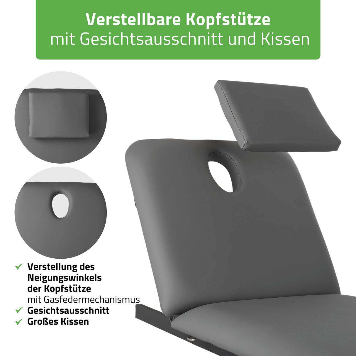Massageliege Elektrisch Fortis 2 | 2-Segmente | Handfernbedienung | 3 Jahre Garantie