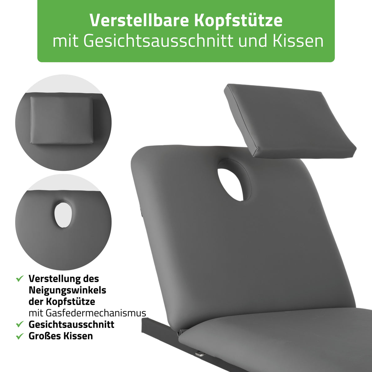 Elektrische behandeltafel set Fortis 2 + Massagepistool Dynamic Pro + Positioneringsrol 15x60 + Wegwerpvlies op rol