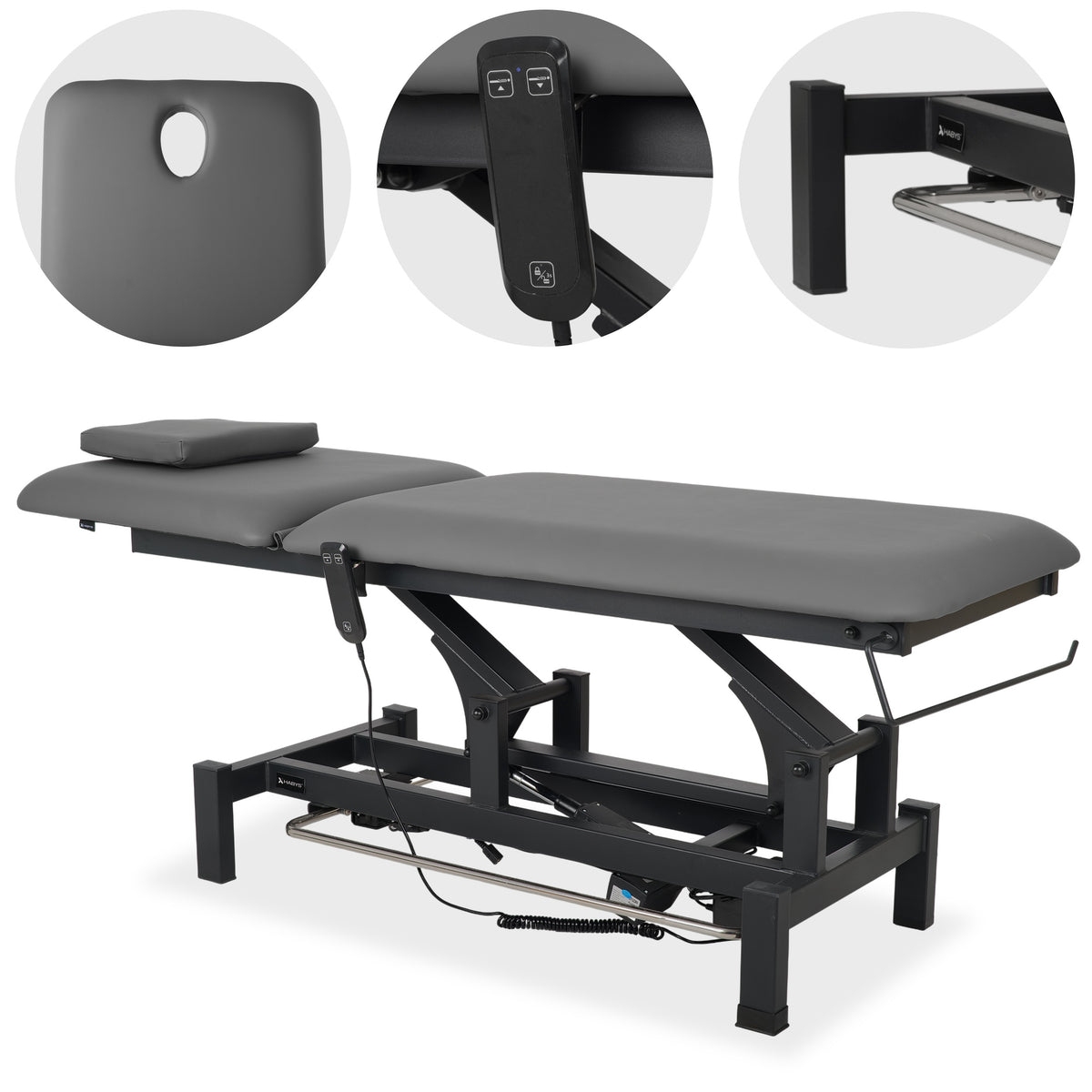 Massageliege Elektrisch Fortis 2 | 2-Segmente | Handfernbedienung Steuerrahmen