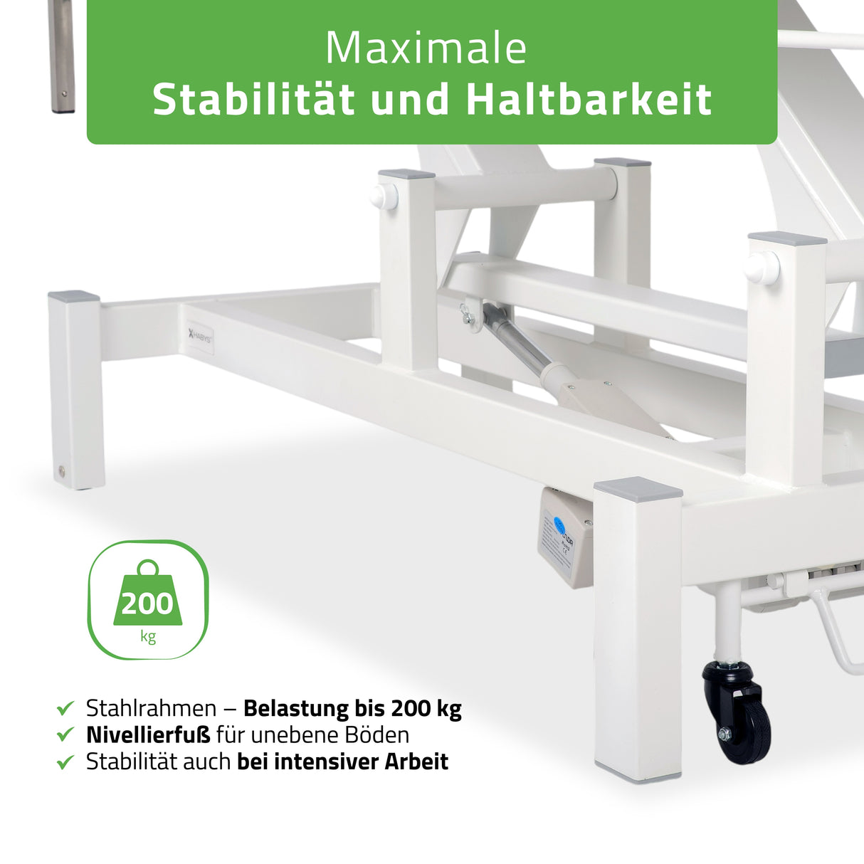 Massageliege Elektrisch Fortis 4 Ergo | 4-Segmente | Handfernbedienung | 3 Jahre Garantie