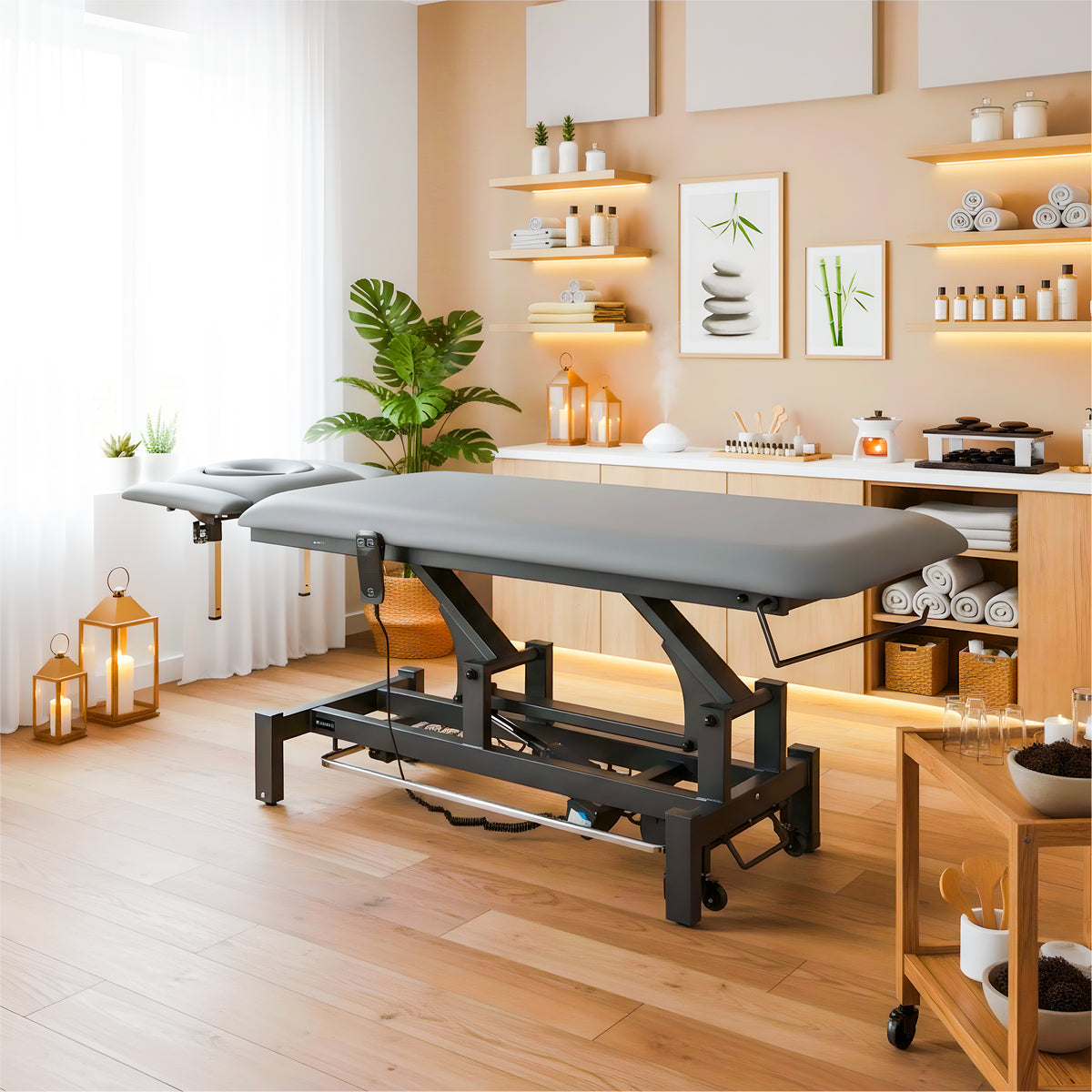 Elektrische massagetafel Fortis 4 Ergo | 4-Segmenten | Handbediening Bedieningsframe | 3 jaar garantie