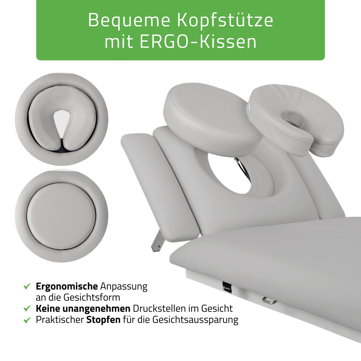 Massageliege Elektrisch Fortis 4 Ergo | 4-Segmente | Handfernbedienung Steuerrahmen | 3 Jahre Garantie