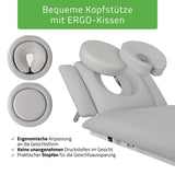 Massageliege Elektrisch Fortis 4 Ergo | 4-Segmente | Handfernbedienung Steuerrahmen | 3 Jahre Garantie