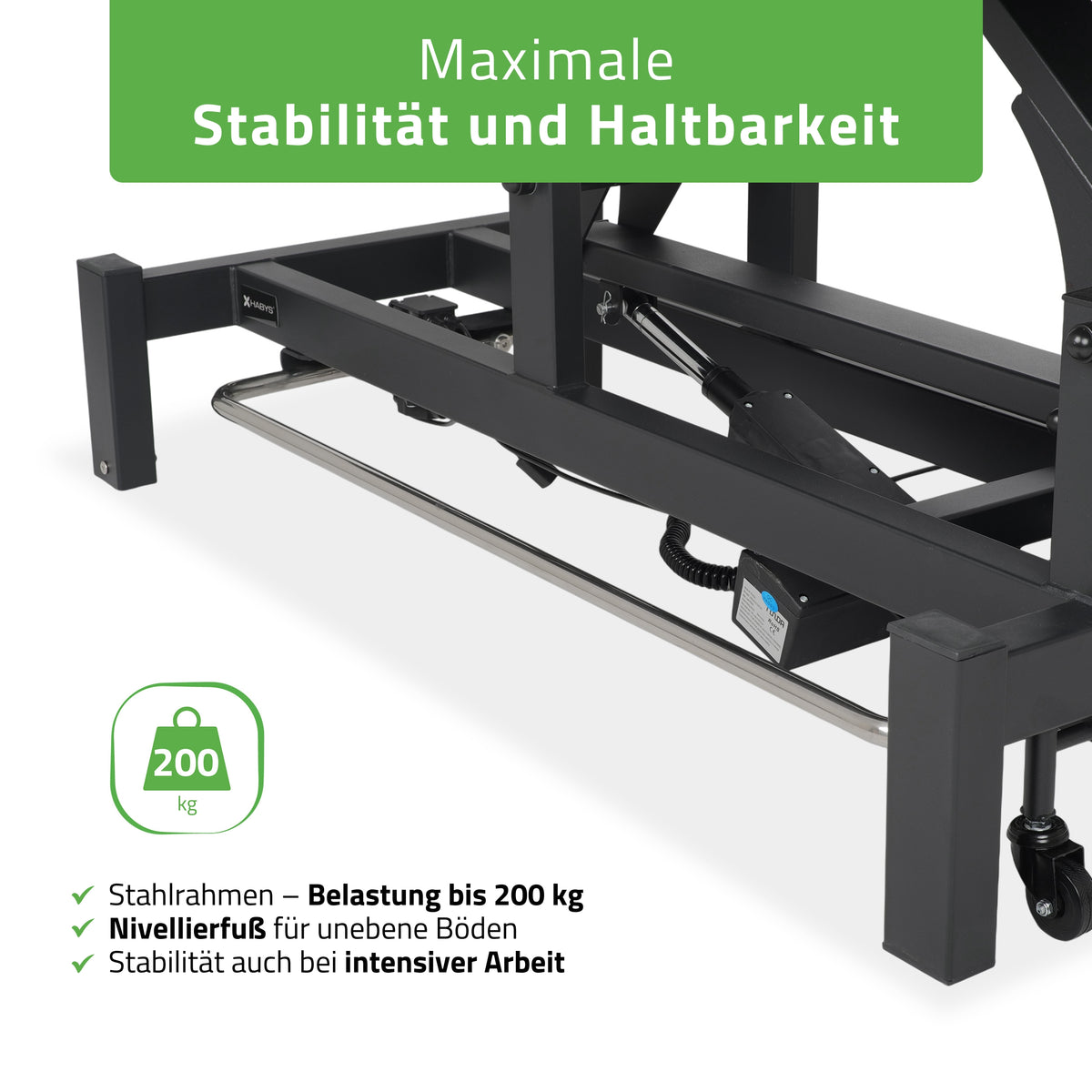 Elektrische massagetafel Fortis 4 Ergo | 4-Segmenten | Handbediening Bedieningsframe | 3 jaar garantie