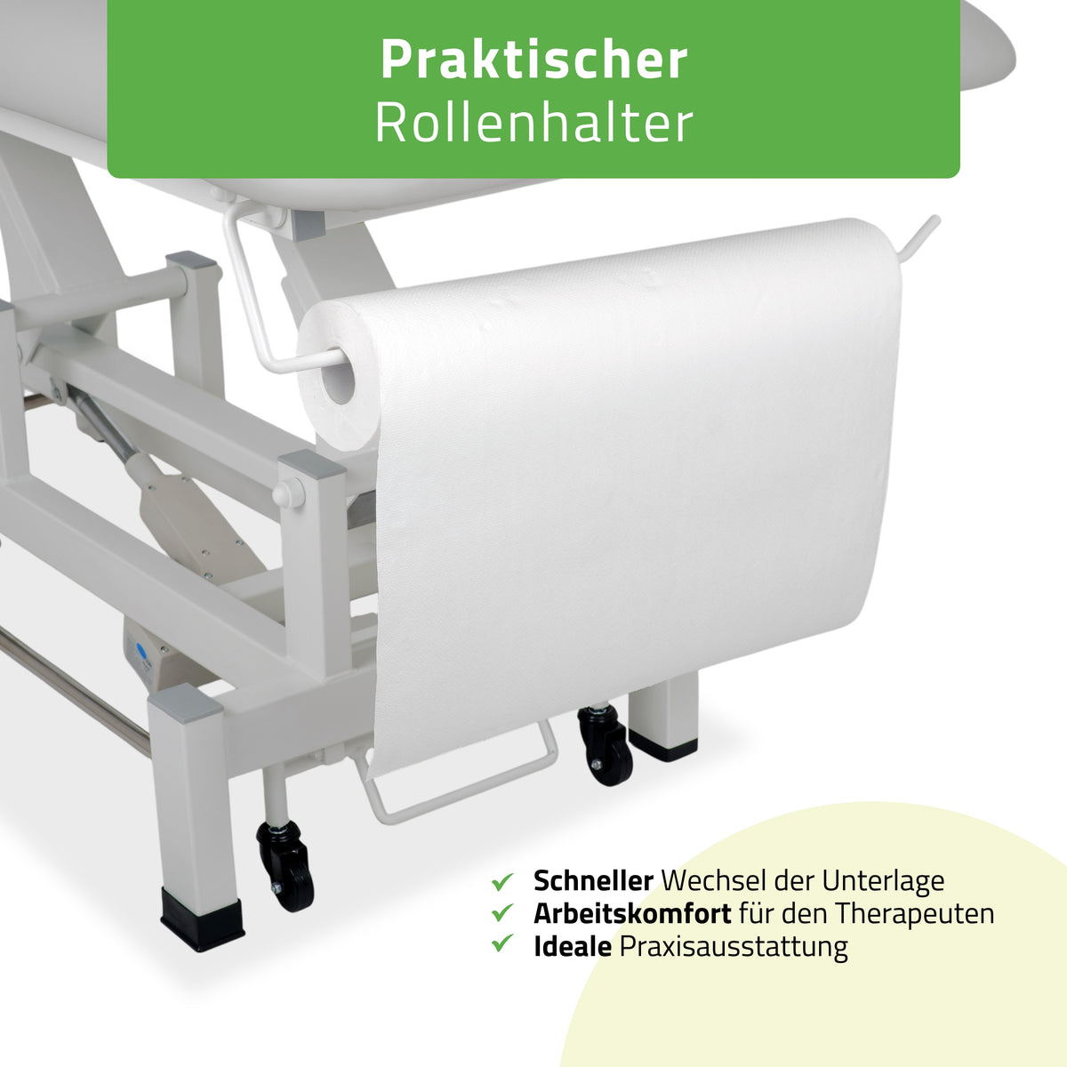 Elektrische massagetafel Fortis 4 Ergo | 4-Segmenten | Handbediening Bedieningsframe | 3 jaar garantie