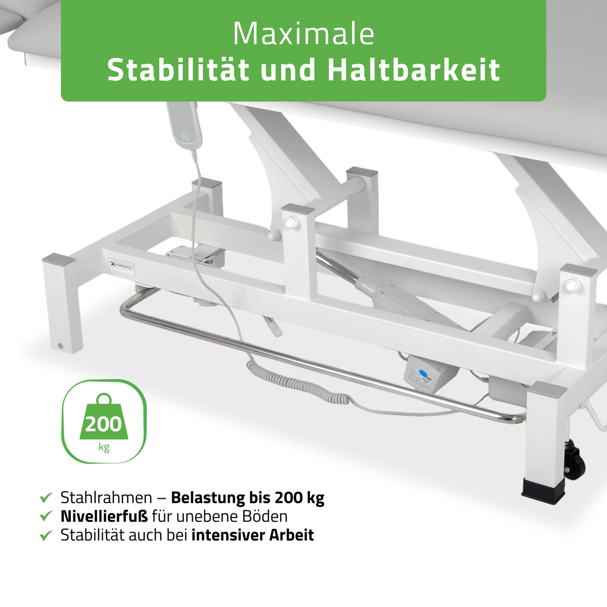 Elektrische Massagetafel Fortis 5 Ergo | 5-Segmenten | Handbediening Bedieningsframe | 3 Jaar Garantie