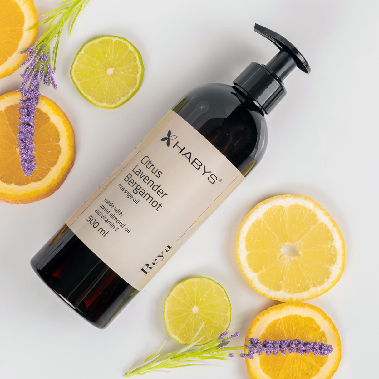 Massageöl Reya Citrus Lavender Bergamot Habys