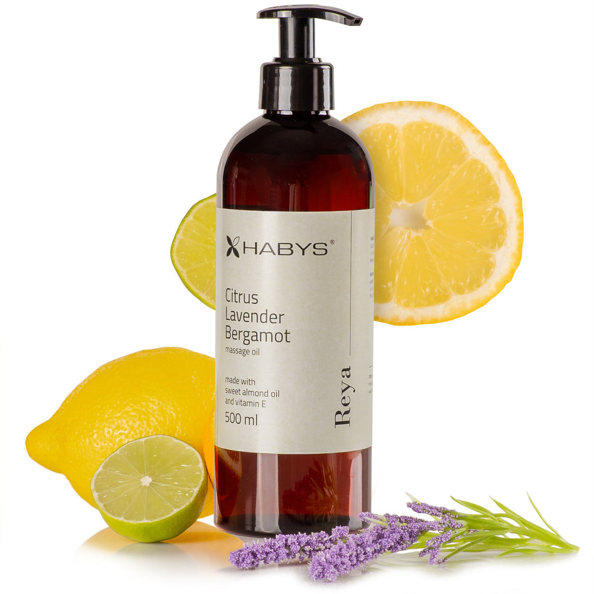 Massageöl Reya Citrus Lavender Bergamot Habys