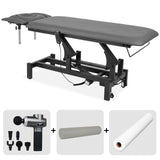 Set Therapieliege Elektrisch Fortis 4 Ergo + Massagepistole Dynamic Pro + Vollrolle 15x60 + Vliesstoff-Unterlage auf Rolle