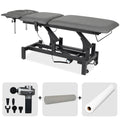 Set Therapieliege Elektrisch Fortis 5 Ergo + Massagepistole Dynamic Pro + Vollrolle 15x60 + Vliesstoff-Unterlage auf Rolle