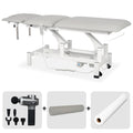 Set Therapieliege Elektrisch Fortis 5 Ergo + Massagepistole Dynamic Pro + Vollrolle 15x60 + Vliesstoff-Unterlage auf Rolle