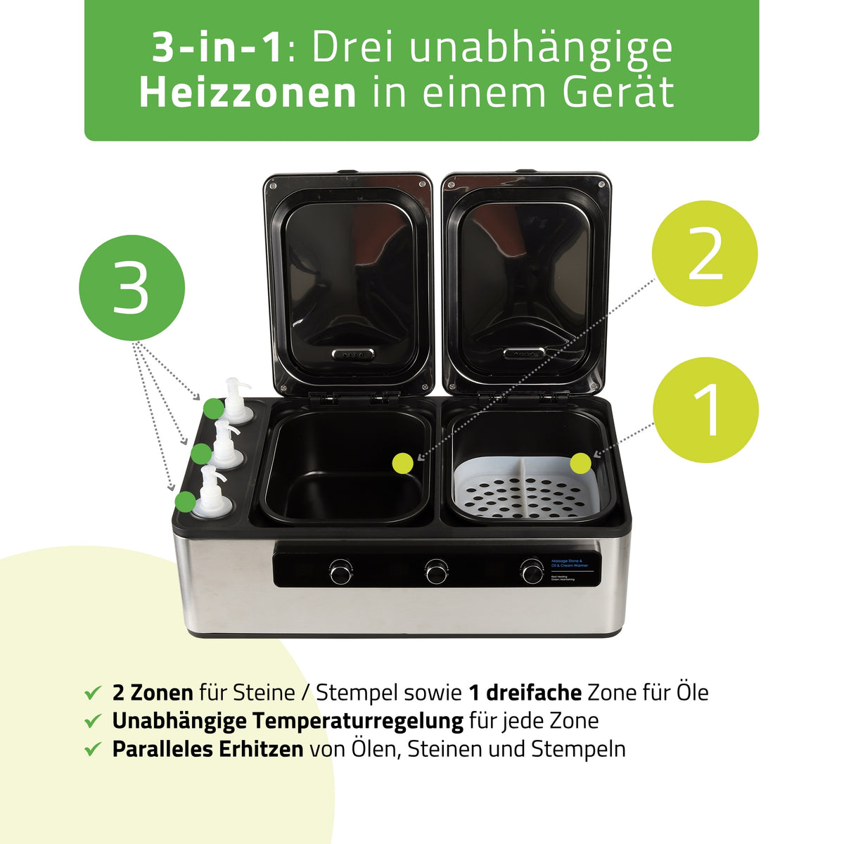Multifunctionele Hot Stone Heater | voor Massagestenen en Oliën