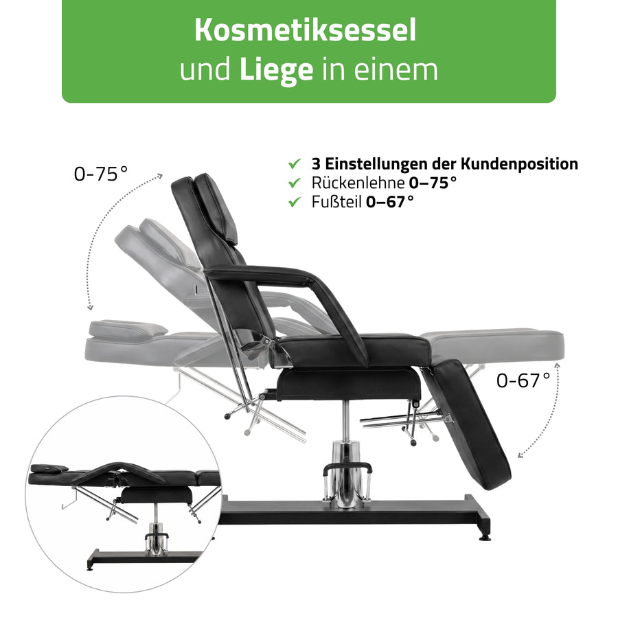Verstellbare Rückenlehne 0–75°