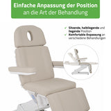 Kosmetikliege Elektrisch Tavia | Kosmetiksessel mit elektrischer Verstellung | Handfernbedienung | 3 Jahre Garantie