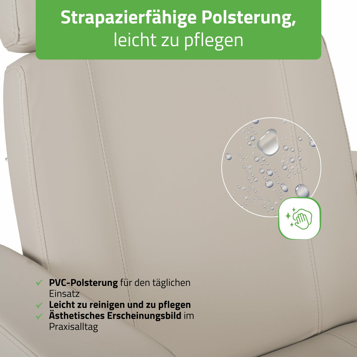 Kosmetikliege Elektrisch Tavia | Kosmetiksessel mit elektrischer Verstellung | Handfernbedienung | 3 Jahre Garantie